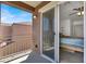 Balcony sliding glass door to main bedroom at 6581 Netherseal Ave, Las Vegas, NV 89139
