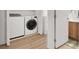 Convenient laundry room featuring a washer and dryer set at 6581 Netherseal Ave, Las Vegas, NV 89139