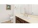 Clean bathroom with modern fixtures, toilet, and mirror at 749 Middle Beach St, Las Vegas, NV 89138