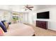 Spacious main bedroom featuring a private balcony at 749 Middle Beach St, Las Vegas, NV 89138