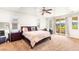 Bright main bedroom with private balcony access at 749 Middle Beach St, Las Vegas, NV 89138
