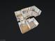 3D aerial render showcasing the spacious layout and design elements of the entire home with a neutral aesthetic at 8733 Country Pines Ave, Las Vegas, NV 89129