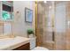 Bathroom showcasing a glass-enclosed shower, elegant vanity, and stylish fixtures at 1 Via Mira Monte, Henderson, NV 89011