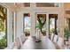 Stylish dining area with ample seating, natural light, and scenic outdoor views at 1 Via Mira Monte, Henderson, NV 89011