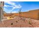 Low-maintenance backyard with gravel, hardscape, and fire pit seating area at 1011 Gentle Swan St # Lot 697, Henderson, NV 89011