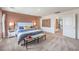 Comfortable bedroom with stylish decor and neutral tones offers a relaxing retreat at 1011 Gentle Swan St # Lot 697, Henderson, NV 89011