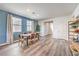 Dining area with wood-look floors and lots of natural light at 1011 Gentle Swan St # Lot 697, Henderson, NV 89011