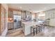 Bright, modern kitchen featuring stainless steel appliances, large island, and stylish finishes at 1011 Gentle Swan St # Lot 697, Henderson, NV 89011