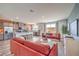 Spacious living room featuring stainless appliances and open living space at 1011 Gentle Swan St # Lot 697, Henderson, NV 89011