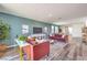 Bright living room featuring contemporary furnishings and stylish decor on wood-look floors at 1011 Gentle Swan St # Lot 697, Henderson, NV 89011