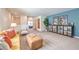 Living room provides ample seating and a view into a bedroom at 1011 Gentle Swan St # Lot 697, Henderson, NV 89011