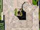 Aerial view of a luxury home featuring a courtyard with greenery in the center at 11503 Glowing Sunset Ln, Las Vegas, NV 89135