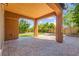 Covered patio offers shade and beautiful backyard views for outdoor enjoyment at 11847 Corenzio Ave, Las Vegas, NV 89138