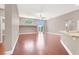 Bright, open living room with hardwood floors, high ceilings and natural light at 1212 E Rome Blvd, North Las Vegas, NV 89086