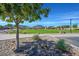 Scenic view of a park with lush green spaces, playground, and picnic areas at 130 Park Ridge Ln, Henderson, NV 89002