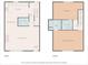 Layout of the first and second floors of the home including bedrooms, bathrooms and kitchen at 150 Greenbriar Townhouse Way, Las Vegas, NV 89121