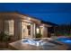 A stunning outdoor pool and spa area with lounge chairs, perfect for relaxation at 1683 Tangiers Dr, Henderson, NV 89012