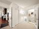 A hallway that leads to the kitchen, bathroom, and bedroom, with extra storage at 1704 S 8Th St, Las Vegas, NV 89104
