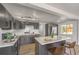 Modern kitchen features gray cabinetry, stainless appliances, and a center island at 1804 Pacific St, Las Vegas, NV 89104