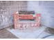 Close up view of the brick outdoor kitchen and patio at 2001 E Mcwilliams Ave, Las Vegas, NV 89101