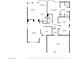 Detailed floor plan showing layout of rooms, including bedrooms, bathrooms, and living spaces at 2158 Shubert Ave, Henderson, NV 89052