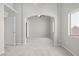 Spacious main bedroom with carpet, dual closets, ceiling fan and arched entryways at 2158 Shubert Ave, Henderson, NV 89052