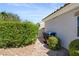 View of the side yard featuring desert landscaping and block wall at 2158 Shubert Ave, Henderson, NV 89052