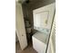 Convenient laundry closet with a stacked washer and dryer at 227 N Lamb Blvd # A, Las Vegas, NV 89110