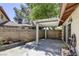 Cozy backyard patio space with shade cover and garden features at 2349 Wooster Cir # A, Las Vegas, NV 89108