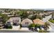 This is an aerial view of the neighborhood at 270 New River Cir, Henderson, NV 89052