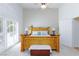 This bedroom is carpeted with natural lighting at 270 New River Cir, Henderson, NV 89052