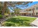 Spacious backyard with a large lawn and mature trees, perfect for outdoor entertaining at 3102 La Mirada Ave, Las Vegas, NV 89120