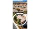 Aerial view of home with landscaping in residential neighborhood at 4204 Sprints Race Ave, North Las Vegas, NV 89084