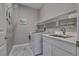 Convenient laundry room featuring modern appliances and ample storage; designed for efficiency at 4204 Sprints Race Ave, North Las Vegas, NV 89084