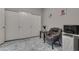 Home office with closet, featuring neutral gray walls and well-maintained floors at 4204 Sprints Race Ave, North Las Vegas, NV 89084