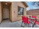 Cozy outdoor patio with seating, perfect for relaxing or entertaining guests at 4204 Sprints Race Ave, North Las Vegas, NV 89084