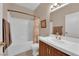 Well-lit bathroom with a shower/tub combo and functional vanity at 5000 Red Rock St # 259, Las Vegas, NV 89118