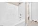 Modern white tiled bathtub at 5000 Red Rock St # 259, Las Vegas, NV 89118
