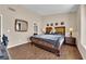 Comfortable bedroom featuring a queen-sized bed, stylish lamps, and decor at 5000 Red Rock St # 259, Las Vegas, NV 89118