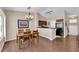 Inviting dining area featuring a dining table and hardwood floors at 5000 Red Rock St # 259, Las Vegas, NV 89118