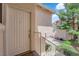 Inviting front door and railing, complimented by desert landscaping at 5000 Red Rock St # 259, Las Vegas, NV 89118