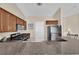 Well-appointed kitchen featuring modern appliances and ample counter space for cooking at 5000 Red Rock St # 259, Las Vegas, NV 89118