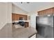 Kitchen with stainless steel appliances and granite countertops provides ample space for cooking at 5000 Red Rock St # 259, Las Vegas, NV 89118