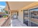 Outdoor patio with in-unit washer and dryer hookups and scenic views of the surrounding area at 5021 River Glen Dr # 45, Las Vegas, NV 89103