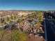 Aerial view showcases a community park with picnic tables, fire pits, and landscaping for social gatherings at 516 Red Lovebird Ave # Lot 1242, Henderson, NV 89011