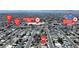 Aerial view showcases the property's location relative to Alta Dr, Garside Junior High, and O.K. Adcock Elementary at 6305 Fairwood Ave, Las Vegas, NV 89107