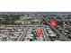 Overhead view of home's location in relation to N. Tenaya Way and surrounding residential area at 7072 Arabian Ridge St, Las Vegas, NV 89131
