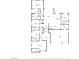 Detailed floor plan showcasing the layout of the home with dimensions for each room at 7072 Arabian Ridge St, Las Vegas, NV 89131