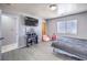 Bedroom features a vanity area and window at 844 Balzar Ave, Las Vegas, NV 89106
