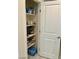 Pantry with shelving to store all of your food and household goods at 1885 Vass Springs Pl, North Las Vegas, NV 89084